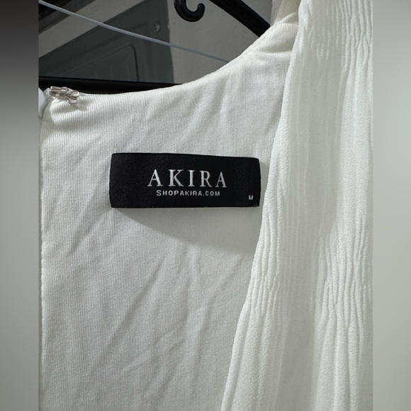 AKIRA White Cutout Ruffled Mini Dress - Picture 5 of 8